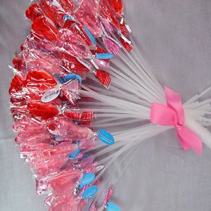   Candy   Pink Baby Feet Lollipops   (24) for Its a Girl Candy Favor