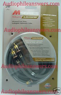 monster cable msb550sw 24 subwoofer interconnect  29