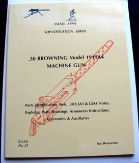 us military 30 browning 1919a4 machine gun book 48 pg