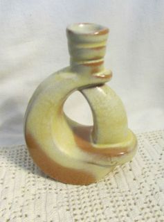 frankoma pottery desert gold candle holder 303 