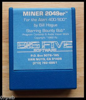 MINER 2049 (16K) ROM Cart Only (BIG FIVE 1982) ULTRA RARE MINT 