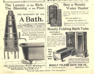 1894 c ad mosley water heater bath tubs instantaneous heater