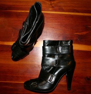 Miss Sixty vania ankle leather victoria secret black boots 6