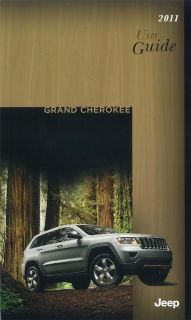 2011 Jeep Grand Cherokee Owners Manual User Guide Reference Operator 