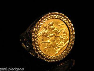 gents full sovereign ring dated 1898 from united kingdom time