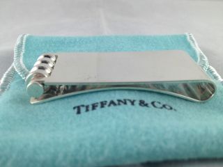 Tiffany & Co Silver Paloma Picasso Groove Roller Money Clip Holder 