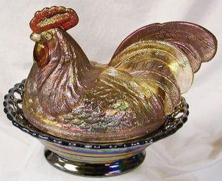 large airbrushed covered rooster on sailor lace base  50 00 