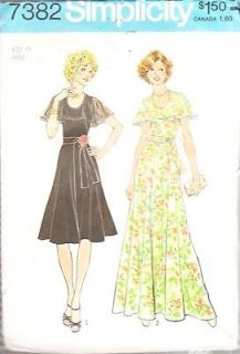 70s simplicity 7382 sewing pattern angelsleeve dress 34 time left