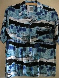 Vintage 1970s Hawaiian Magnum P.I. Mens Aloha Shirt Size Large