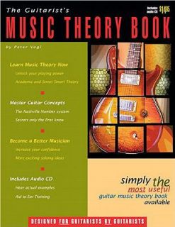 Guitarists Music Theory Book with CD by Peter Vogl 2007, CD Paperback 