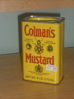 vintage colman s mustard tin 4 oz 