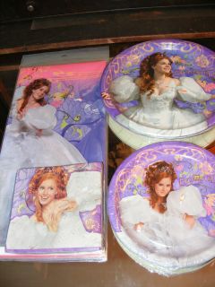   Giselle Princess Birthday Party Lot Tablecover Napkins Plates
