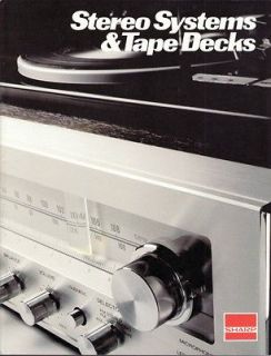 Original Sharp Stereo Systems & Tape Decks Sales Brochure.