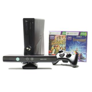 NEW Xbox 360 4GB with Kinect Disneyland Holiday Value Bundle with Two 