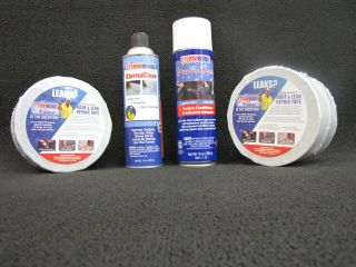 Eternabond Roof Repair Kit 2 Rolls 4x50 White Tape with Cleaner and 