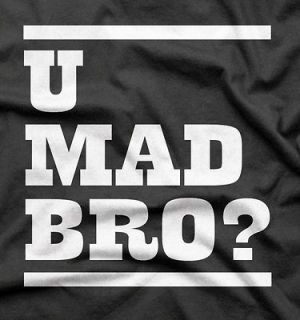 funny novelty party cool u mad bro cotton t shirt xl black