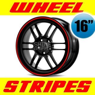 Stripes for 16 Wheels rim    3MM WIDTH    all makes STICKER PIN 
