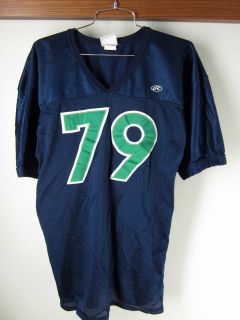   Jersey #79 sewn green & navy blue Rawlings sz L Halloween costume