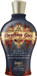 NEW 2012 ANYTHING GOES 100XXX Dark Bronzer Indoor Tanning Bed Lotion 