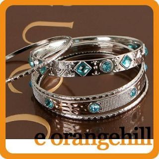   Vintage Antique Style Jewelry silver tone Cuff Bangle Bracelet n1603