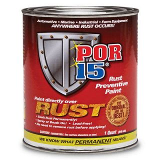 new por 15 silver rust preventive paint quart por15 free