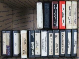 Lot of 18 1970’s 8 Track Tapes~Christmas Easy Listing Elvis