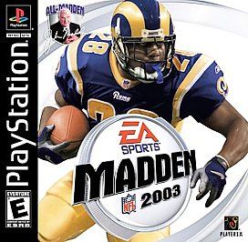 Madden NFL 2003 Sony PlayStation 1, 2002