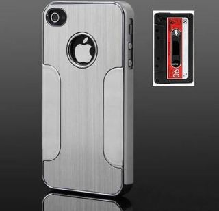 BUNDLE Iphone 4 4s soft case back cover new for Apple (Silver+BLCAK 
