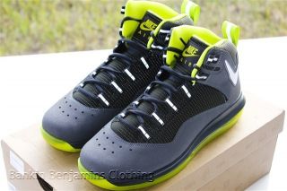 new mens nike air max darwin 360 2012 basketball shoes grey green sz 