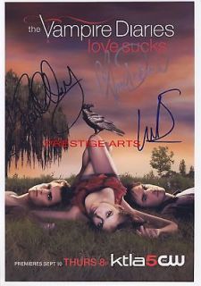 the vampire diaries autograph movie poster print 12x8 from united