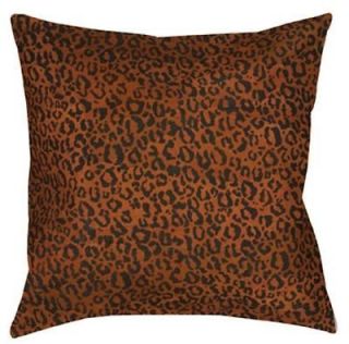 set of 2 leopard animal print faux suede throw pillows