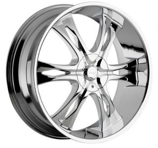 22 inch incubus nemesis chrome wheels rim 5x5 5x127 15