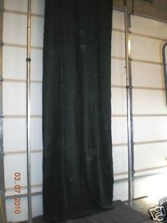 16 ft h black velour stage drape panel pipe and