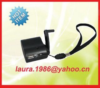   Crank USB Charger For Cellphone  PDA Tablet   Good For Emergency