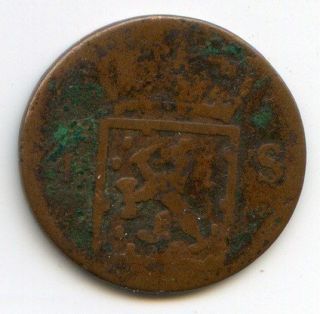 1821 s netherland east indies 1 2 stuiver coin g
