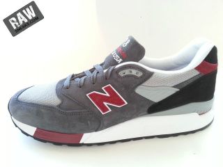 New Balance 998 Series M998GR MADE IN THE USA Men Grey Red Seal 