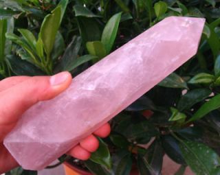 collectable natural pink quartz crystal point healing from china time 