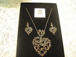 Nicky Butler FASHION JEWELRY COLLECTION BRANCH HEART Necklace W/ Match 