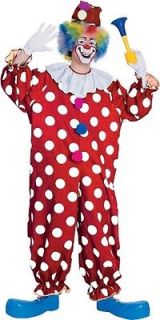dotted clown adult costume