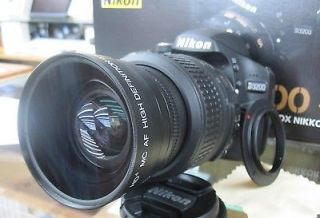   Macro Lens for Nikon d50 d3100 d3200 d3000 d5100 d5000 w/18 55 R MU