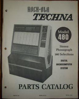 original rock ola 480 techna parts catalog 