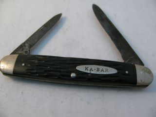 vintage ka bar 2 blade pocket knife 