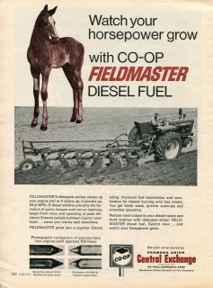   Fieldmaster Diesel Fuel Central Exchange Ad with Oliver 1850 Tractor