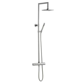 thermostatic bathroom shower bar valve faucet rigid riser fixed head