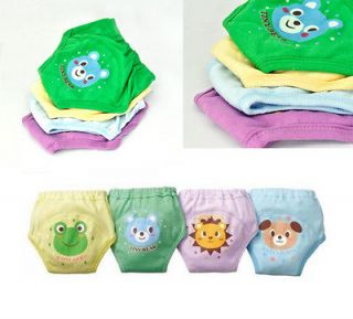   Girls Cute 4 Layers Waterproof Potty Training Pants reusable 4PCS