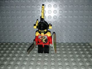 Lego Castle Minifigures   Yellow Dragon Knight with Red Green Dragon 