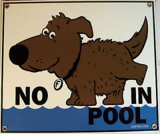 NO PEEING IN POOL SIGN, NO DOGS, SWIMMING DECOR MAN CAVE GAME ROOM 