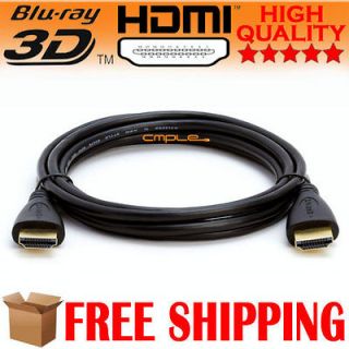 NEW Premium 6 FT HDMI Cable 3D Blu Ray for 1080p PS3 HDTV xBox HD GOLD 