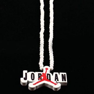 NEW Hip Hop Fashion Good Wood Jordan Pendant Ball Bead Chain Necklace
