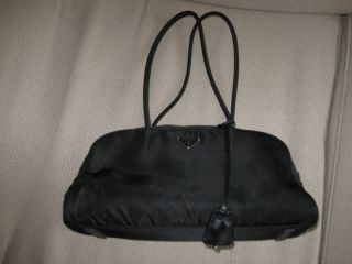 prada nylon and tessuto bag br0431 black